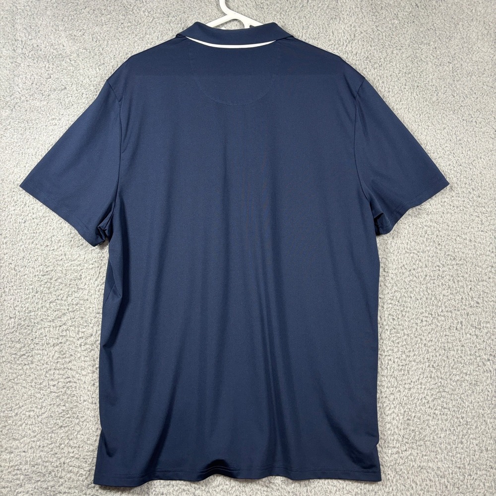 Original Penguin Polo Shirt Mens XL Navy Blue Short Sleeve Embroidered Logo Golf - Picture 5 of 7